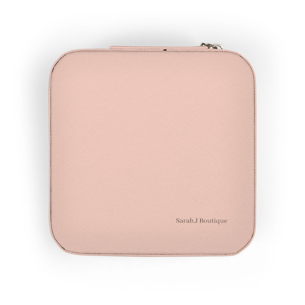 Travel Jewelry Case – Compact Pink Portable Organizer for Rings, Earrings & Necklaces
